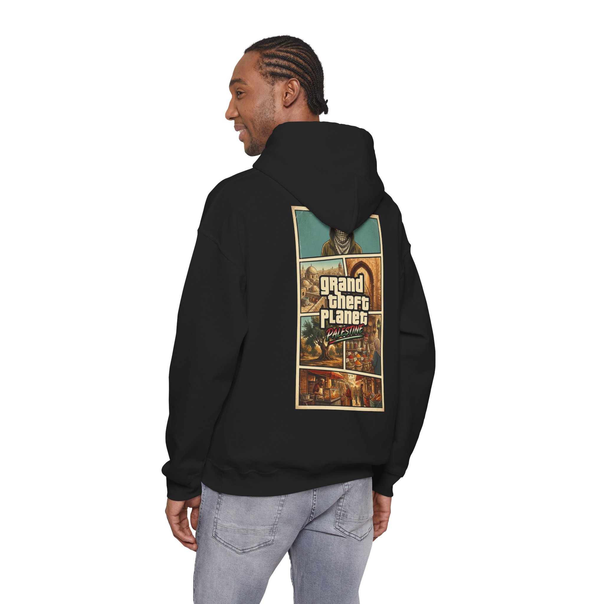 Grand Theft Planet PALESTINE Hoodie - Image 10