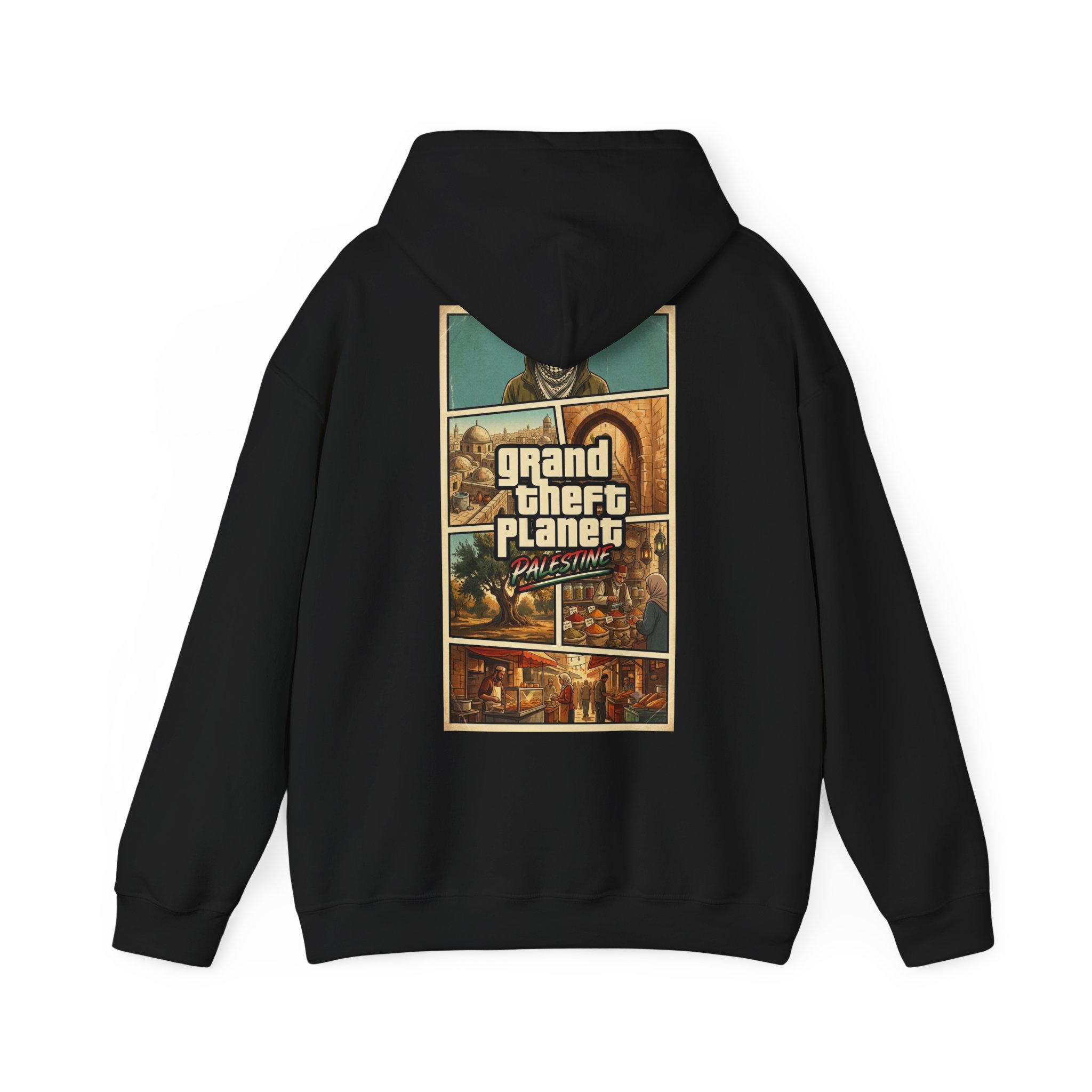 Grand Theft Planet PALESTINE Hoodie - Image 9