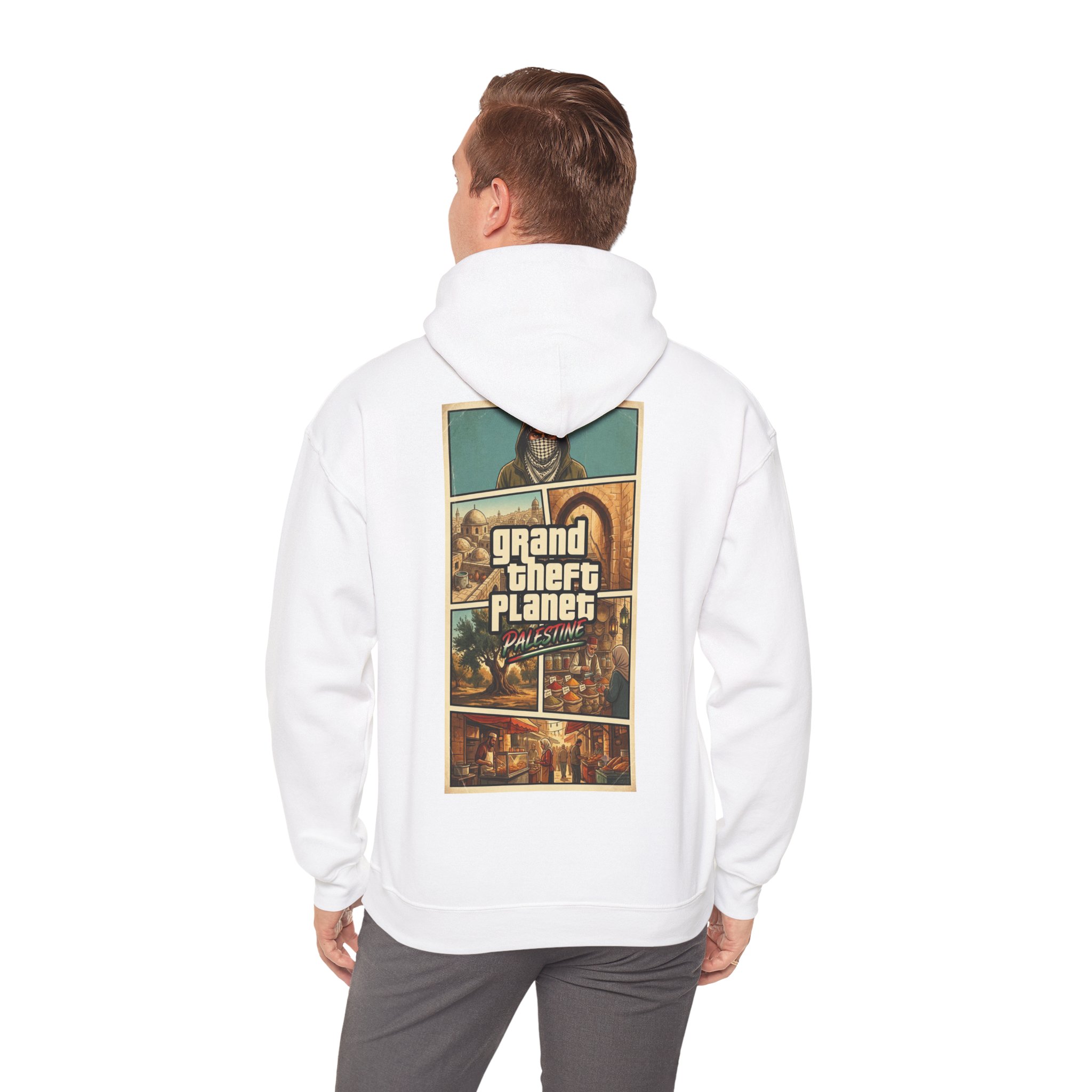 Grand Theft Planet PALESTINE Hoodie - Image 4