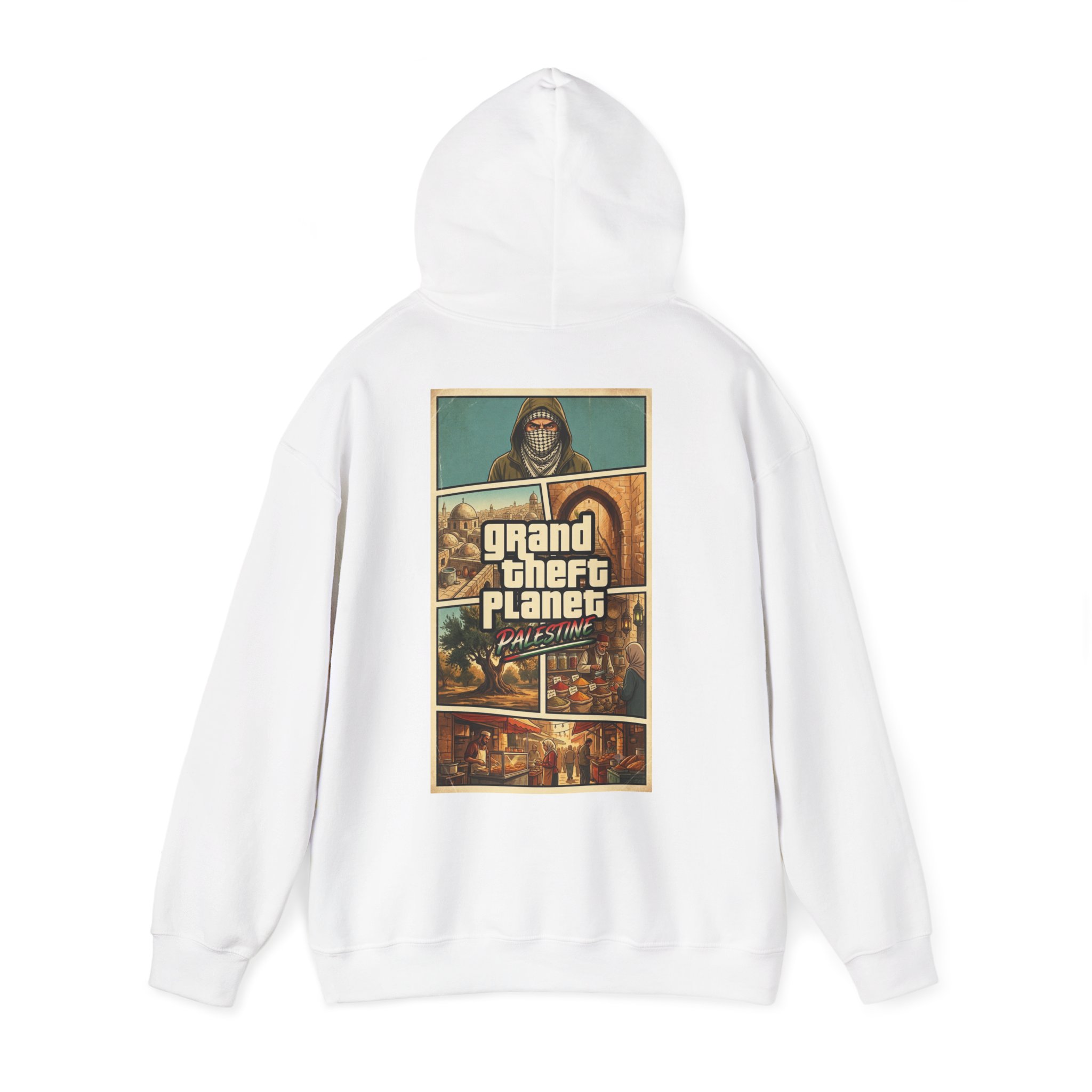 Grand Theft Planet PALESTINE Hoodie - Image 3