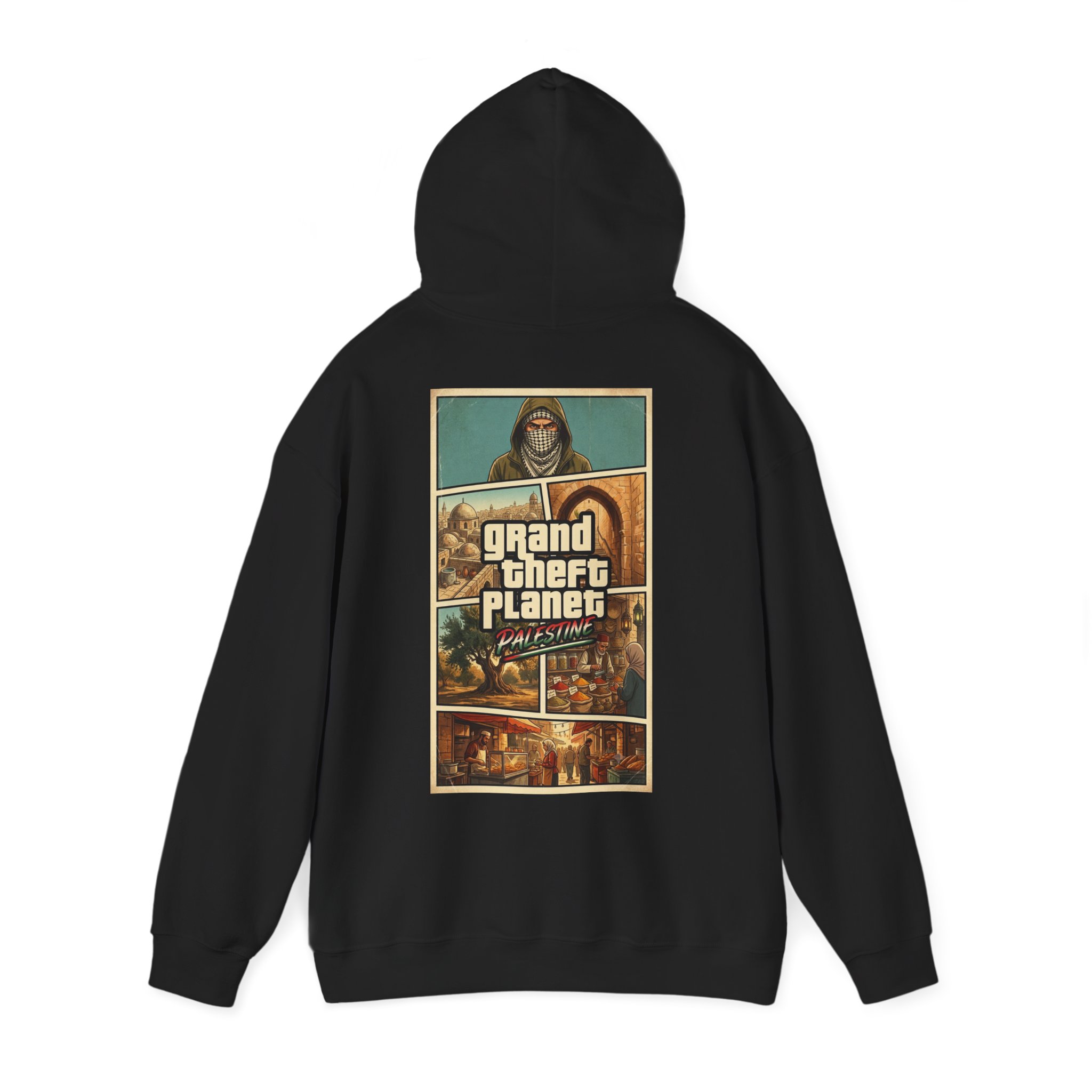 Grand Theft Planet PALESTINE Hoodie - Image 7